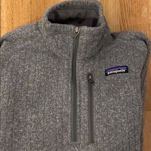 Men ribbed grey Better Sweater chest 47 XS